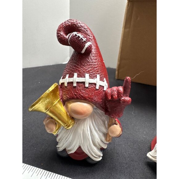 Set Of 3 Football-Themed Gnome Figurines With Trophy & Football - Picture 4 of 7
